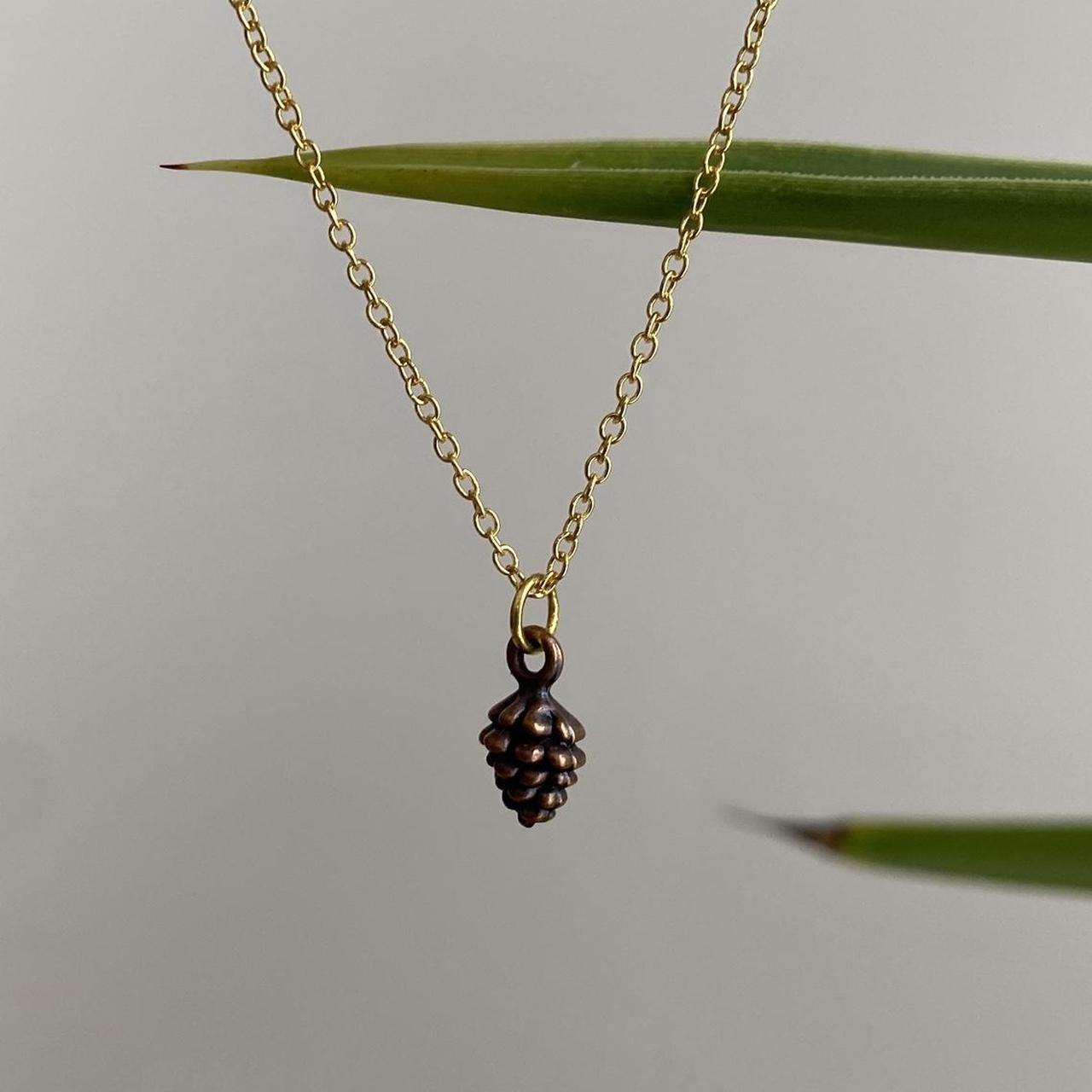 Brown Acorn Pendant Chain Necklace Also Available - Image 2