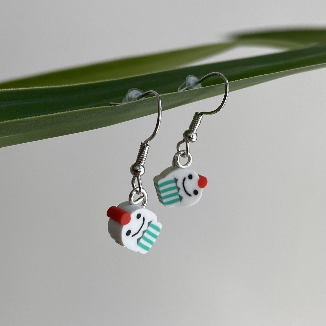 Vanilla Ice Cream Sundae Polymer Clay Dangle - Image 2