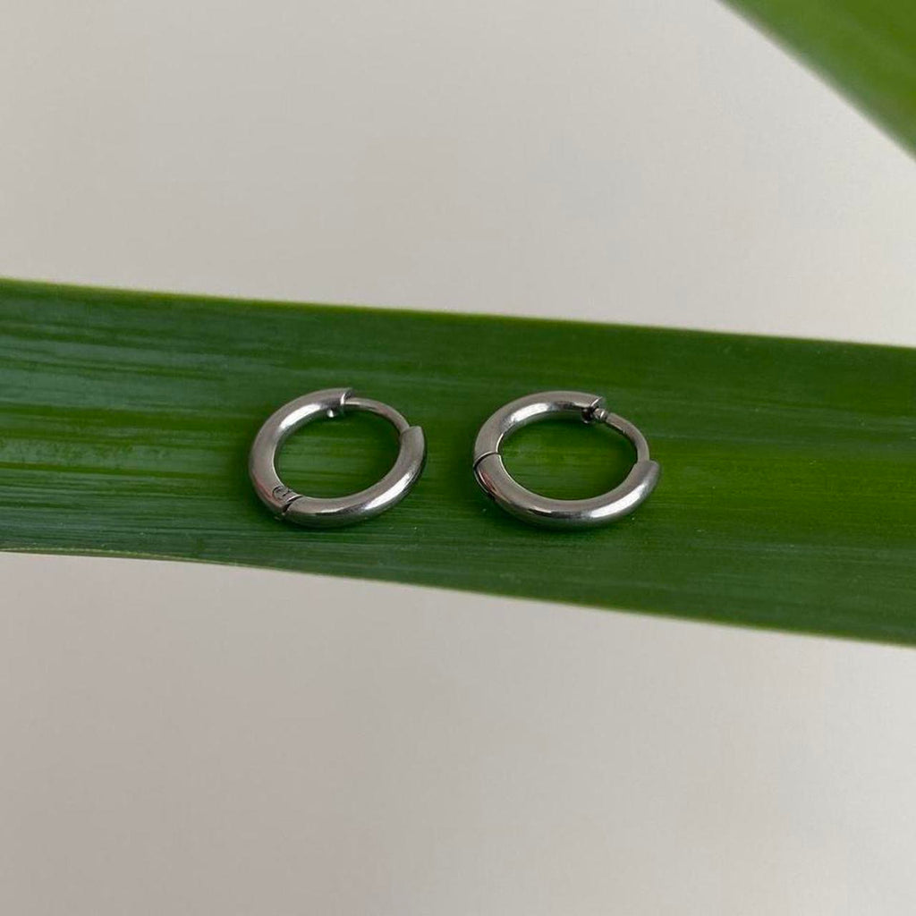 Small Size Silver Hoop Earrings Also Available In - Image 4