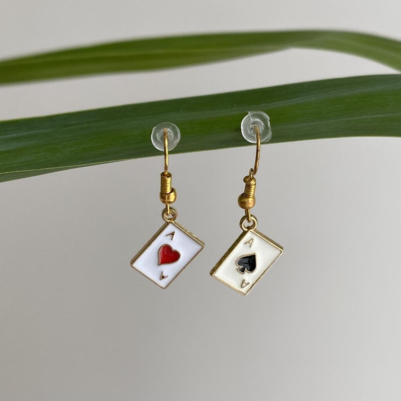 Ace Of Spades And Ace Of Hearts Poker Card Dangle - Image 2