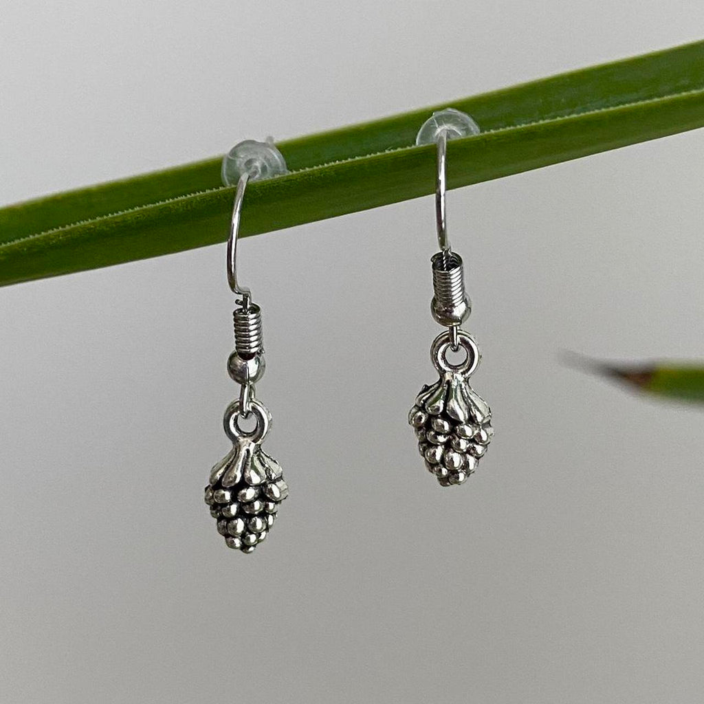 Silver Pinecone Dangle Earrings Also Comes In