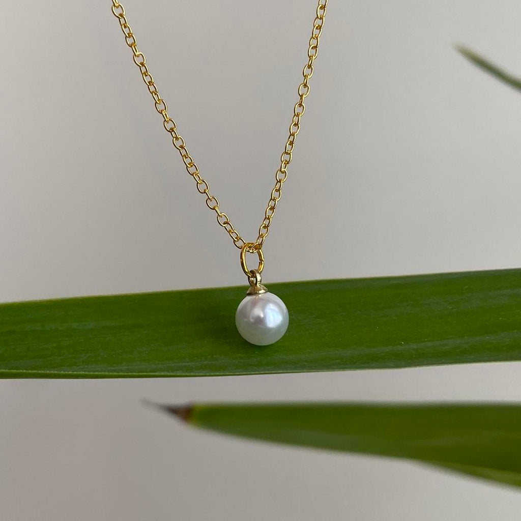 Elegant Faux Pearl Pendant Chain Necklace 18 - Image 7