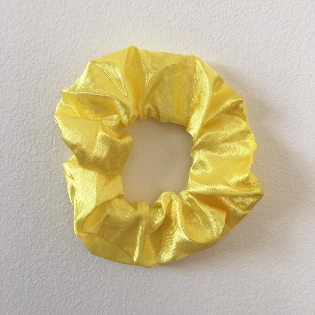 Canary Yellow Satin Scrunchie Instant Buy Enabled