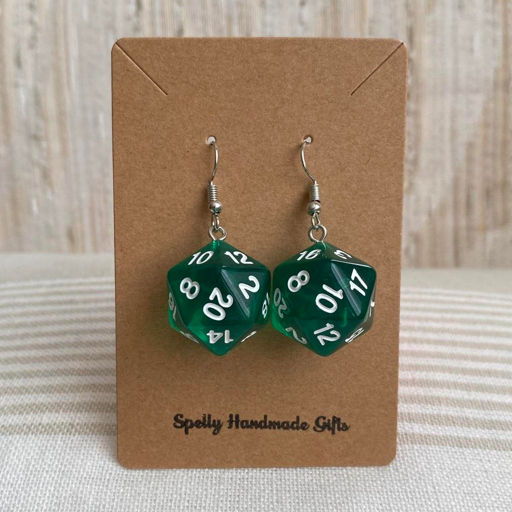 Dd Dungeons And Dragons D20 Green Dice Dangle - Image 4