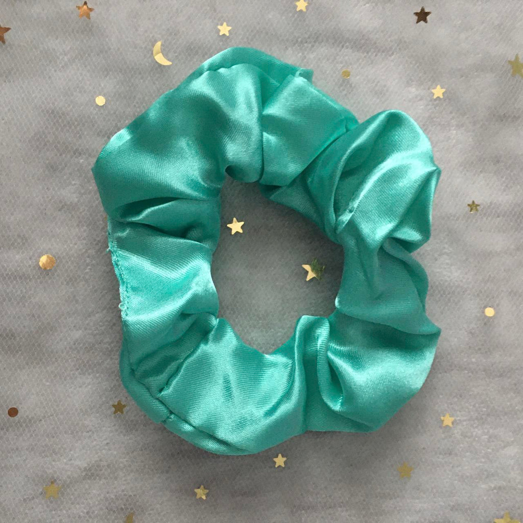 The Little Mermaid Blue Aquamarine Satin Scrunchie - Image 3