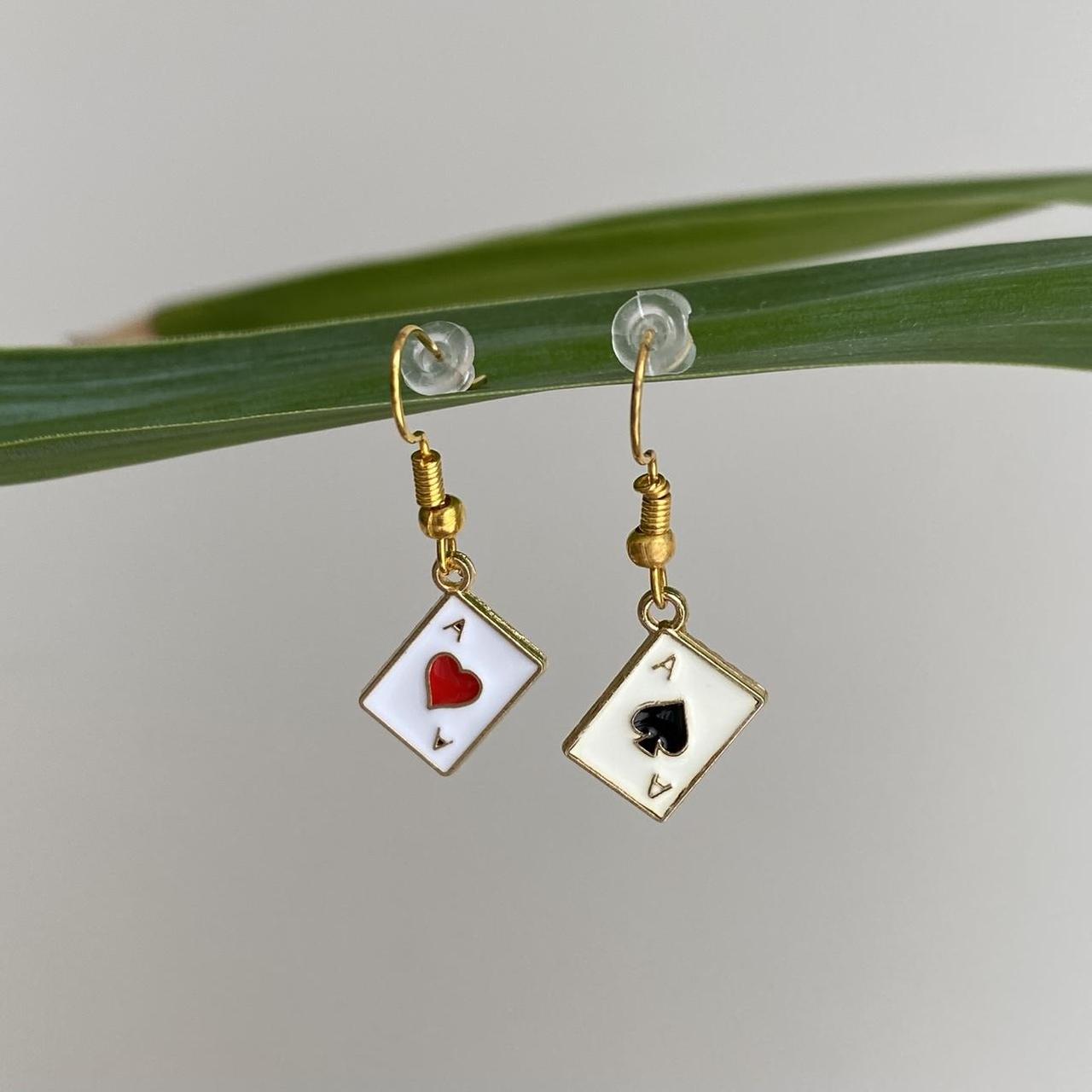 Ace Of Spades And Ace Of Hearts Poker Card Dangle - Image 4