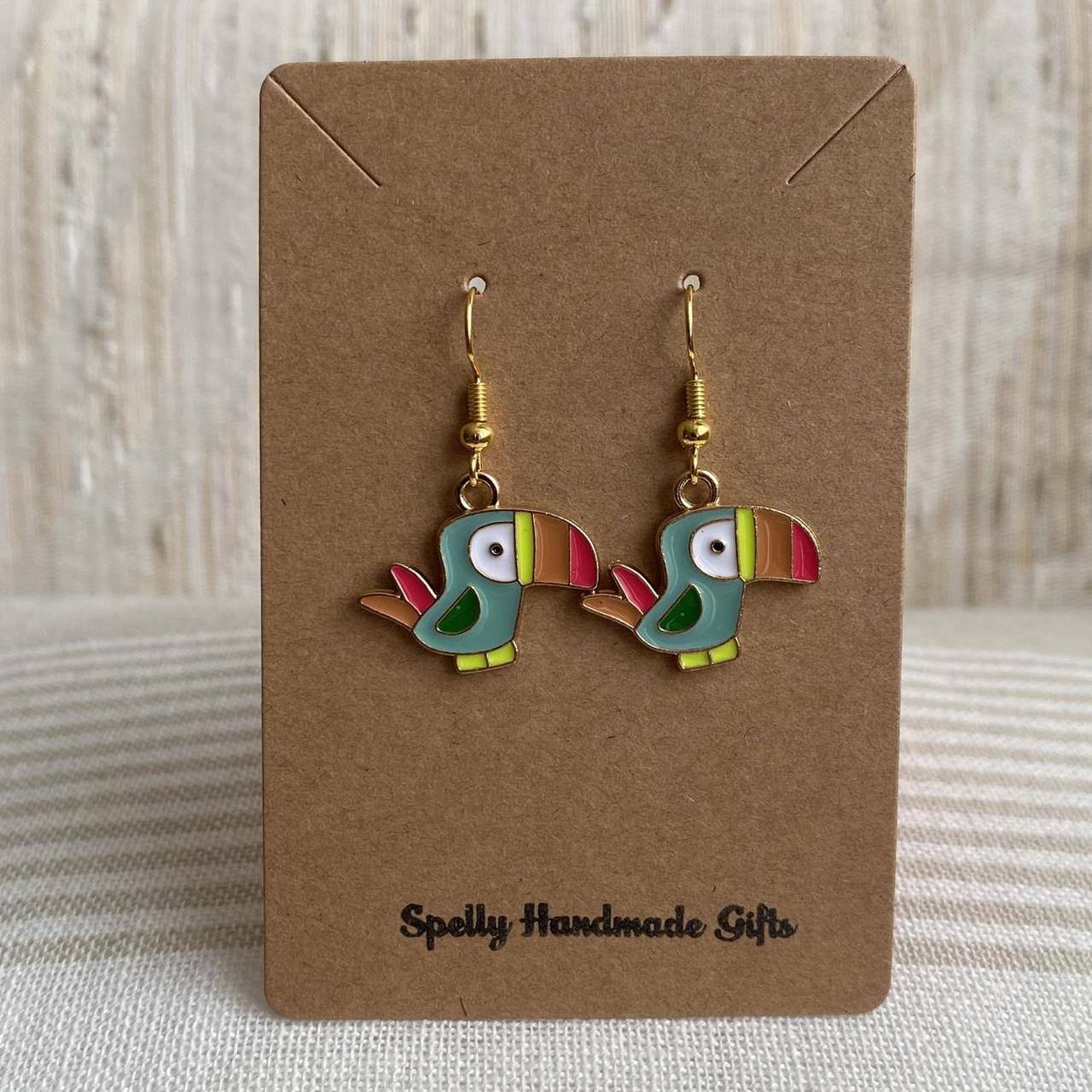 Colourful Tropical Turquoise Toucan Bird Enamel - Image 3