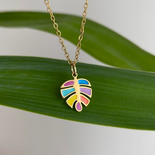 18 Karat Gold Plated Multi Coloured Enamel Tropical - Image 2