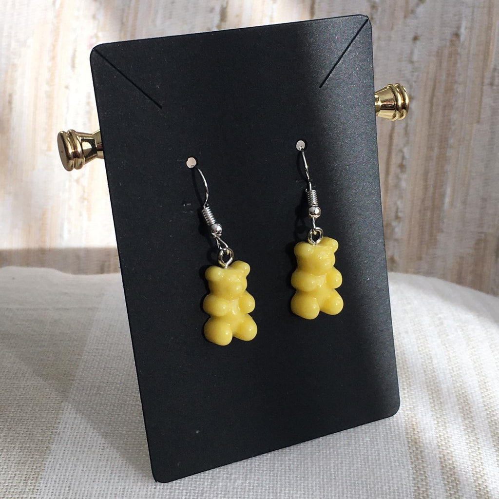Cute Hand Made Resin Yellow Gummy Bear Drop Dangle - Image 3