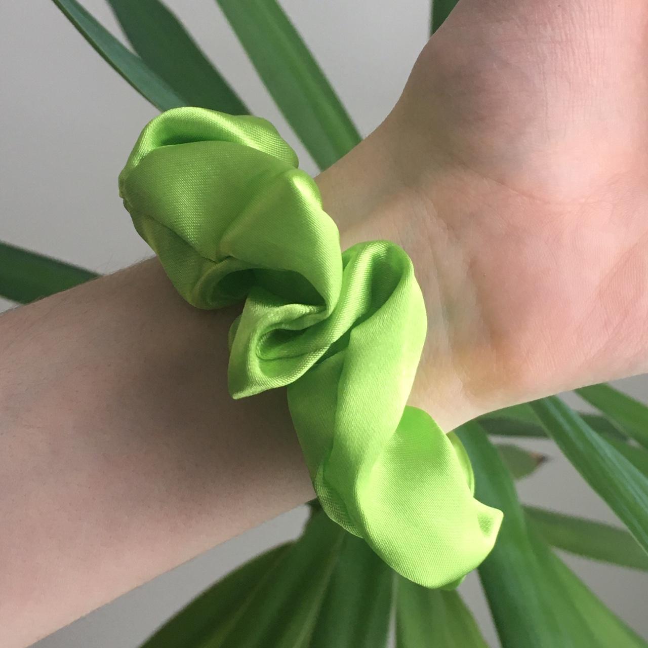 Tinker Bell Fairy Green Satin Scrunchie Instant - Image 2