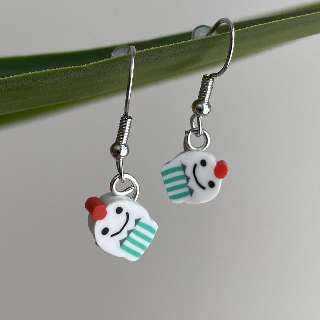 Vanilla Ice Cream Sundae Polymer Clay Dangle