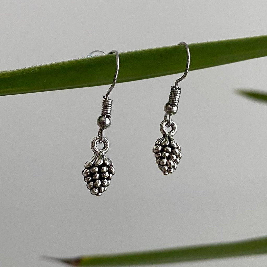Silver Pinecone Dangle Earrings Also Comes In - Image 2