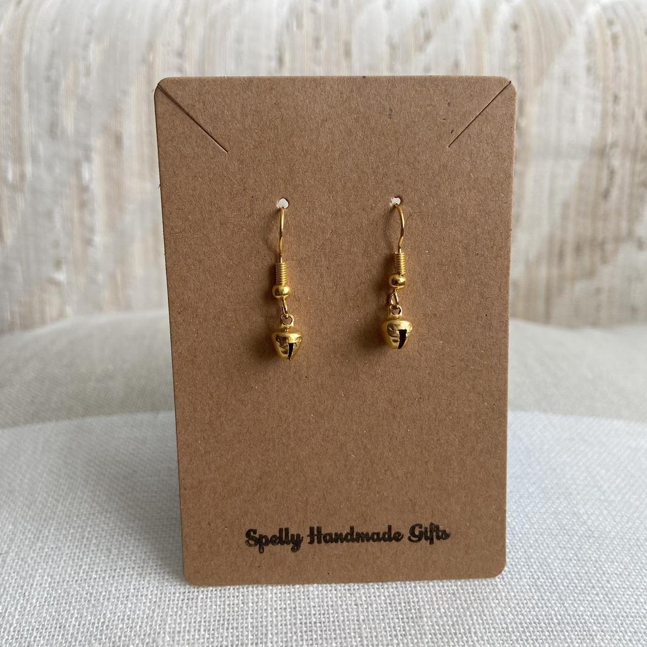 Small Bell Dangle Earrings Also Comes In Larger - Image 4