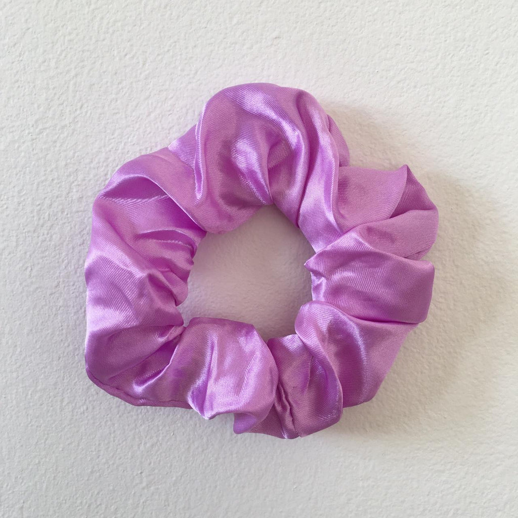 Dark Lilac Purple Satin Scrunchie Instant Buy