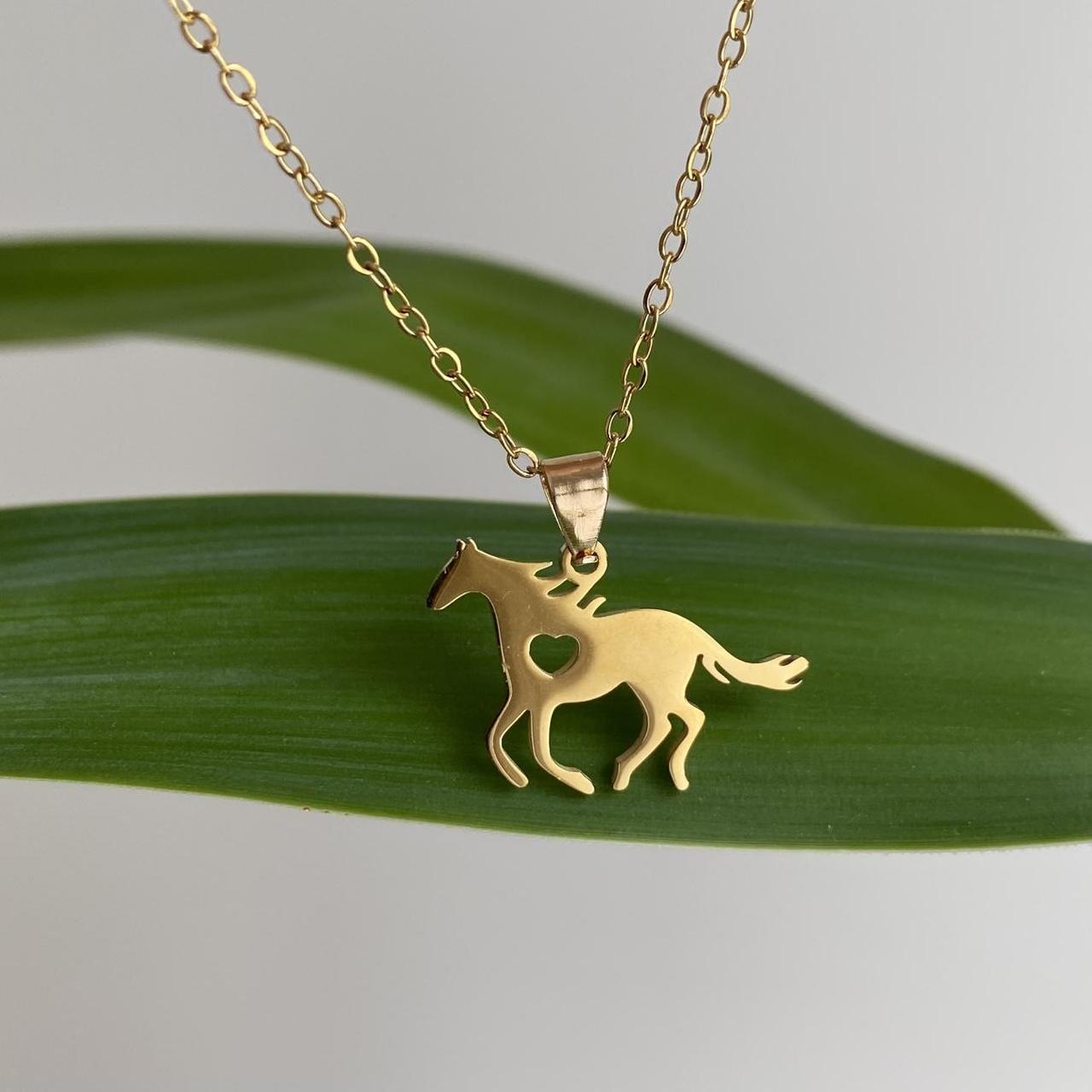 Heart Horse Pendant Chain Necklace Also Available - Image 2
