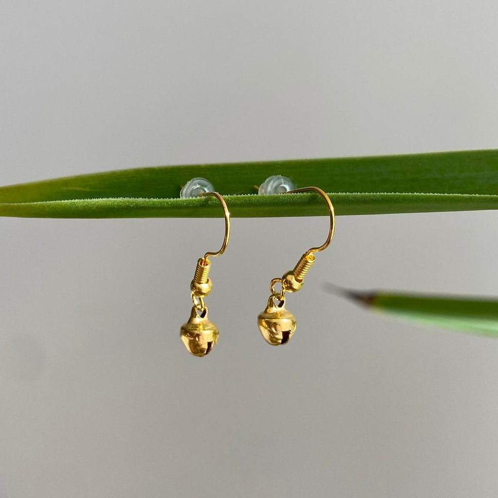 Small Bell Dangle Earrings Also Comes In Larger - Image 2