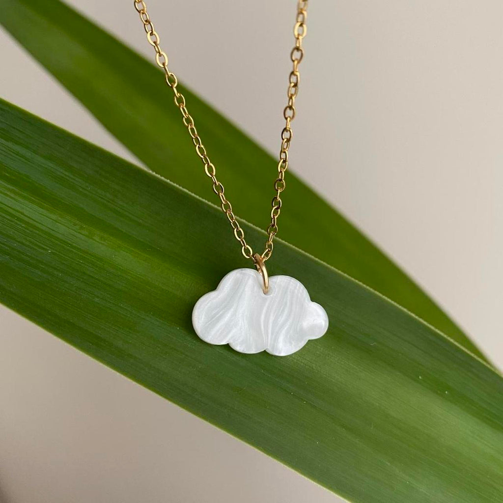 White Cloud Pendant Chain Necklace Also Available