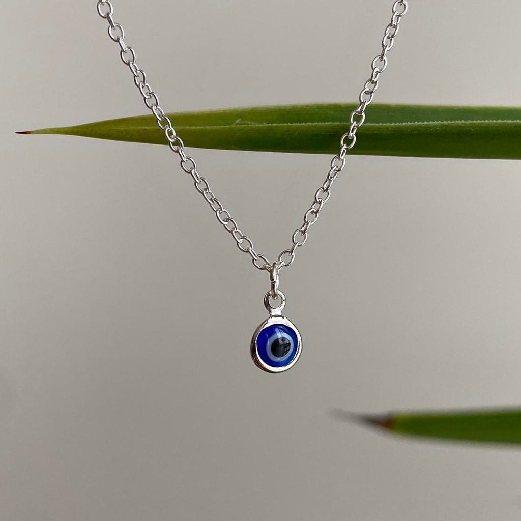Silver Evil Eye Of Protection Pendant Chain - Image 2