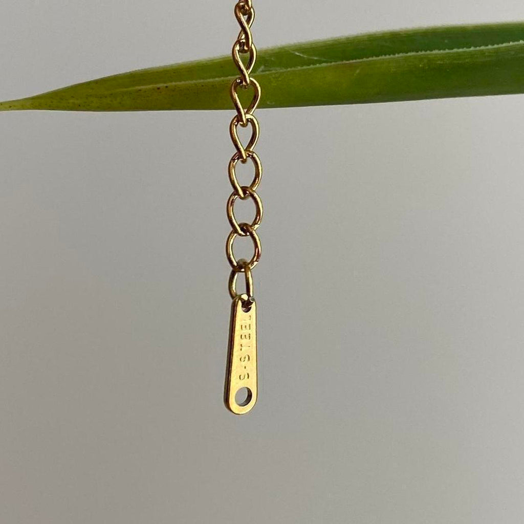 Large Gold Flower Pendant Chain Necklace Also - Image 5