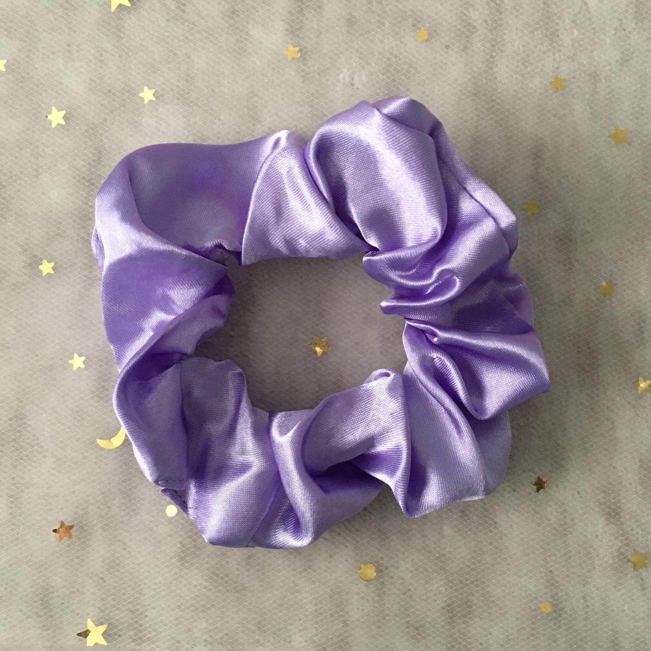 Periwinkle Purple Satin Scrunchie Instant Buy - Image 3