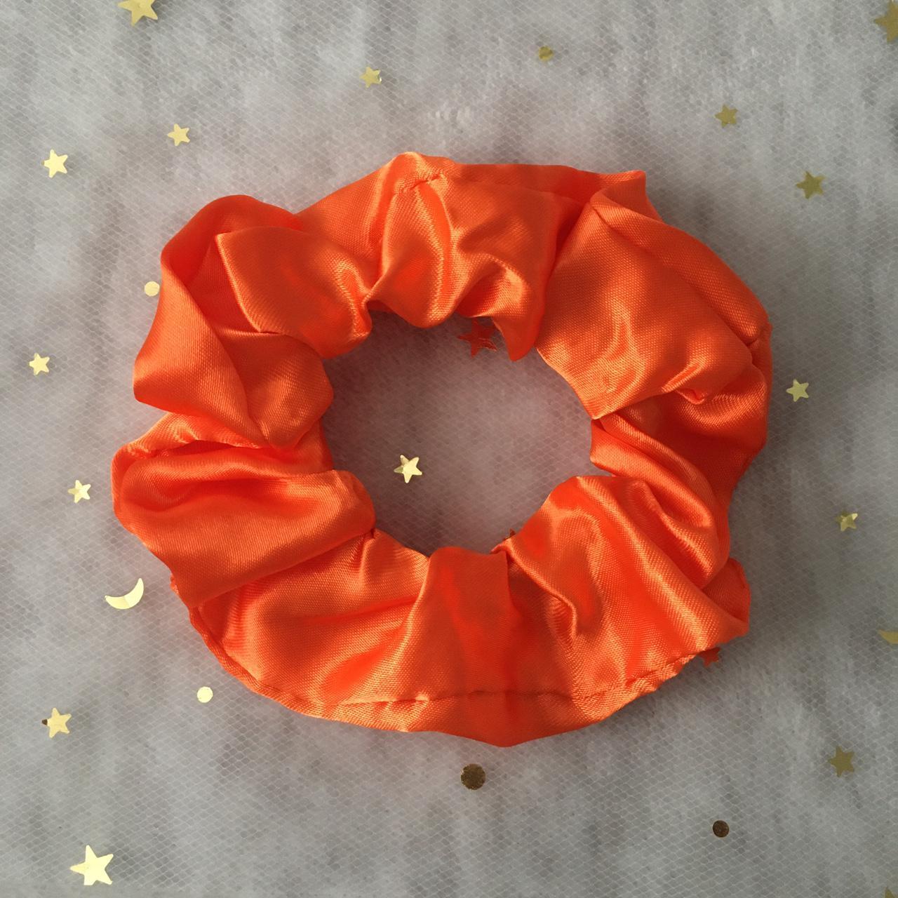 Orange Satin Scrunchie Instant Buy Enabled No - Image 3
