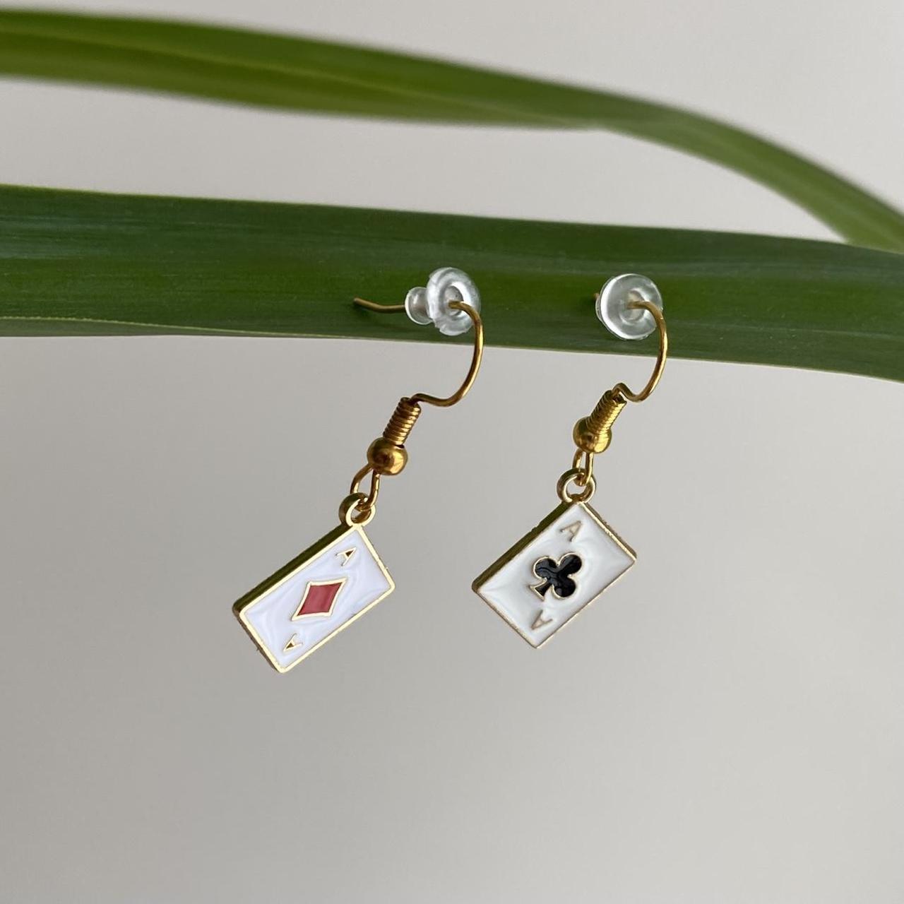 Ace Of Clubs And Ace Of Diamonds Poker Card Dangle - Image 3
