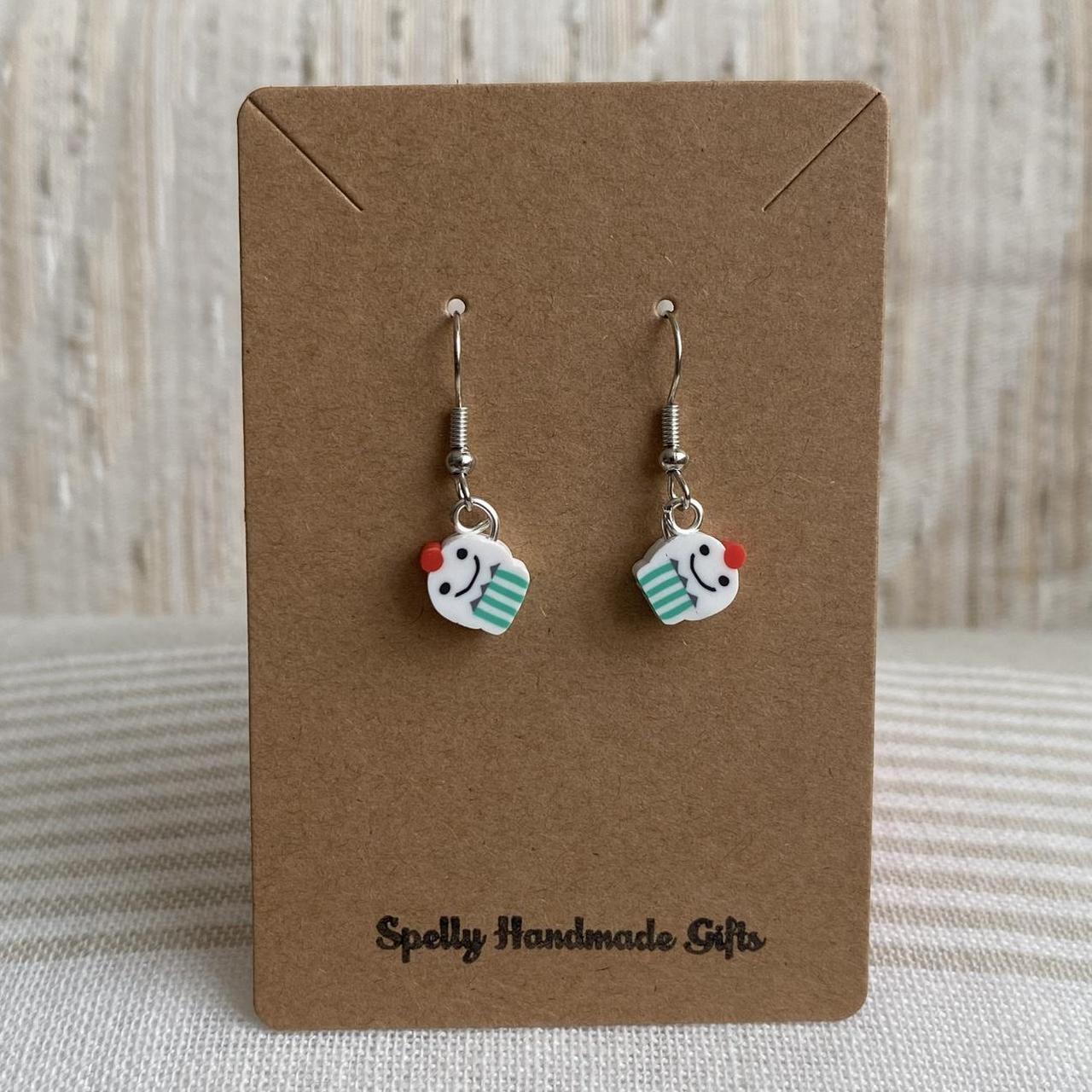 Vanilla Ice Cream Sundae Polymer Clay Dangle - Image 3