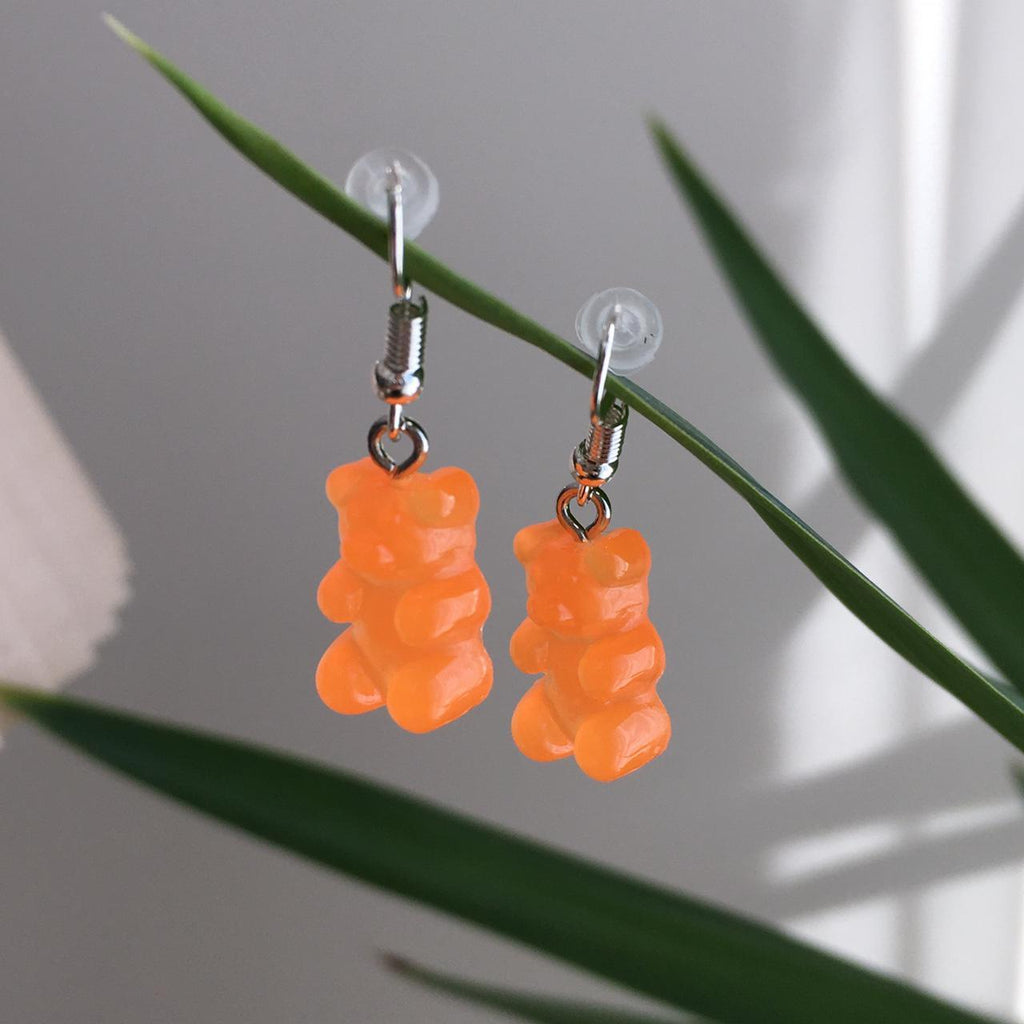 Cute Hand Made Resin Orange Crush Gummy Bear Drop - Image 2