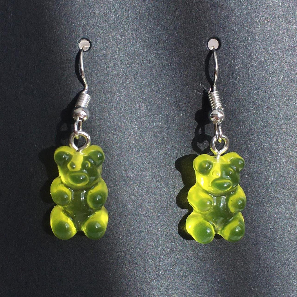 Cute Hand Made Resin Translucent Yellow Gummy Bear - Image 4