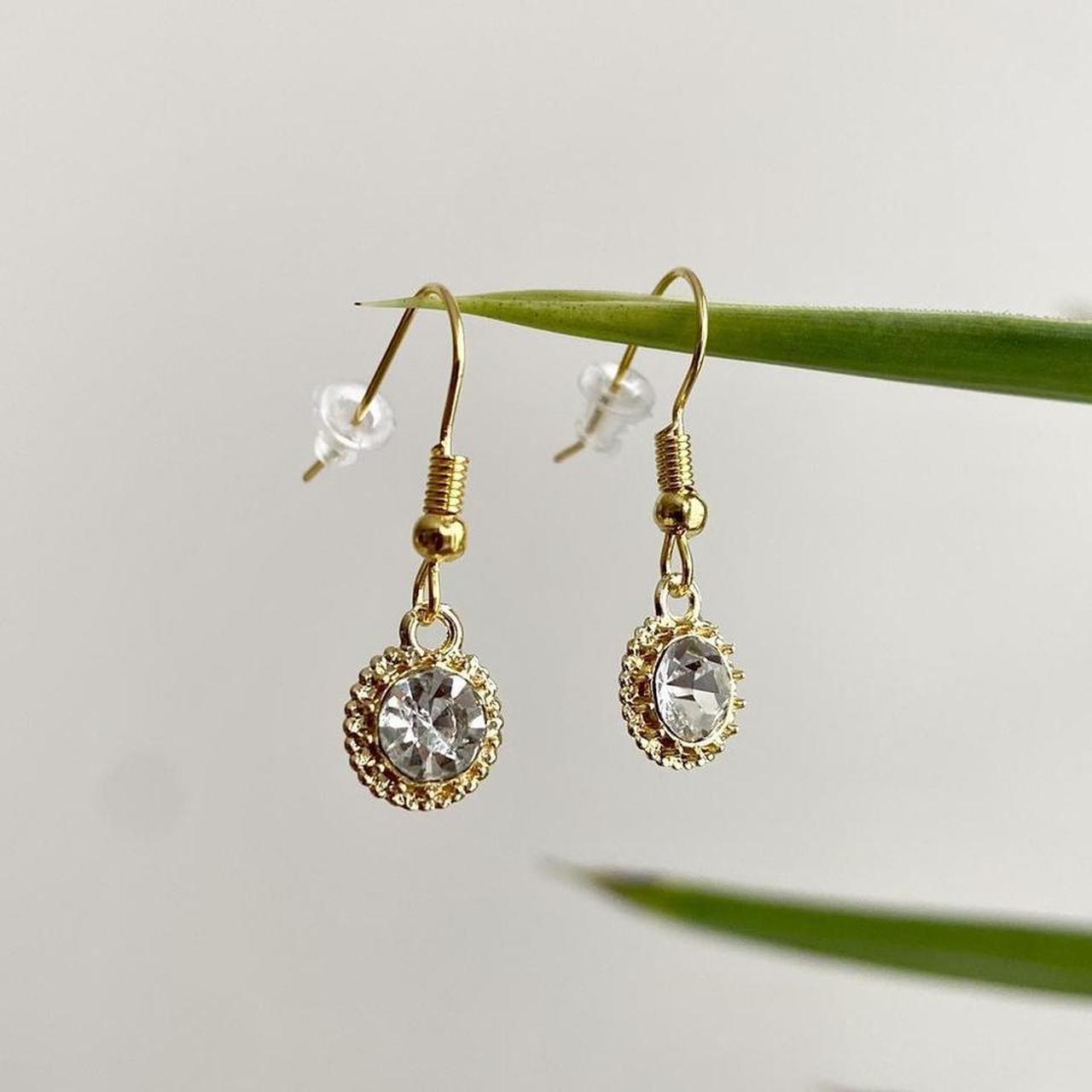 Vintage Classic Style Diamond Crystal Dangle