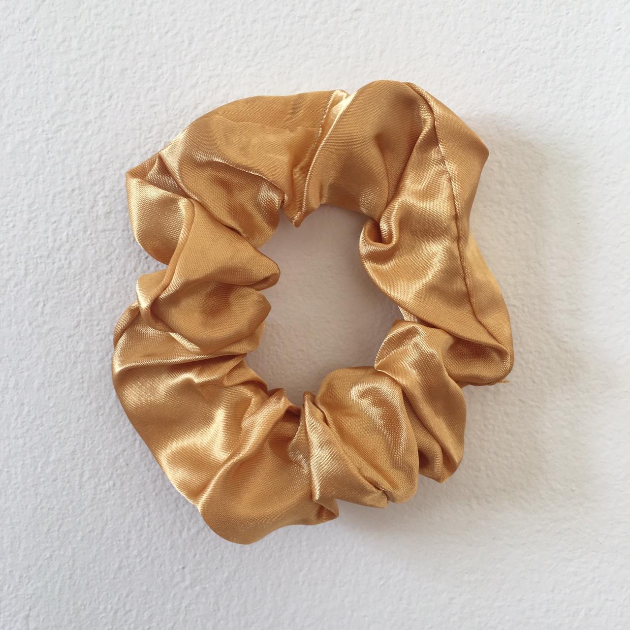 Deep Yellow Gold Satin Scrunchie Instant Buy