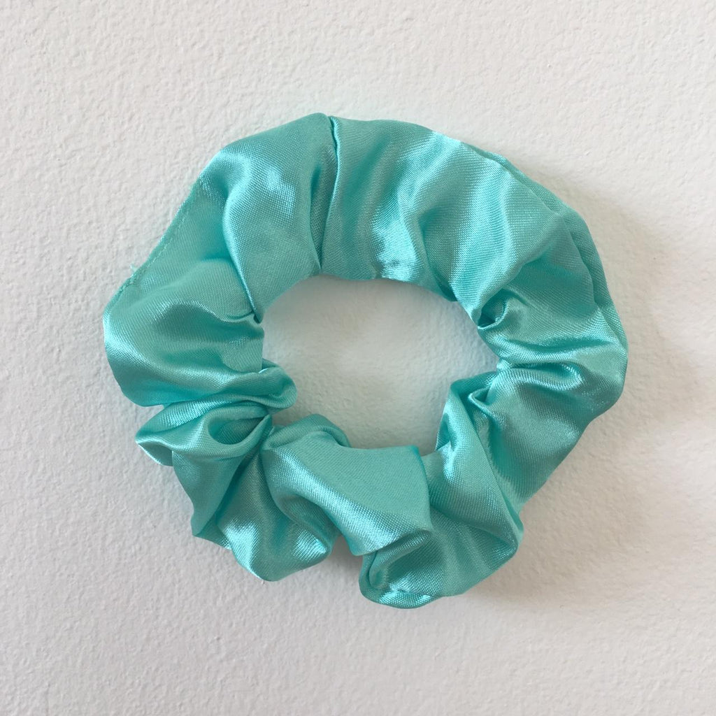 The Little Mermaid Blue Aquamarine Satin Scrunchie