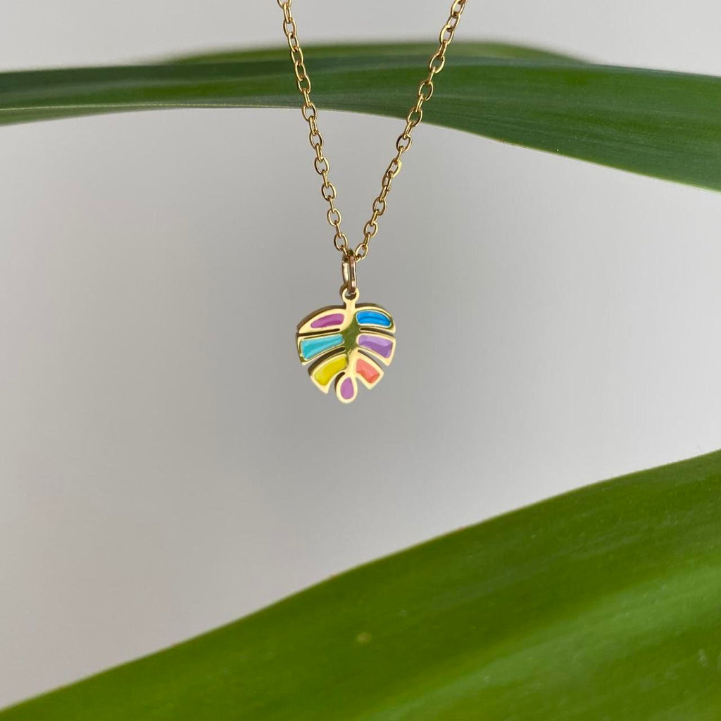18 Karat Gold Plated Multi Coloured Enamel Tropical - Image 4