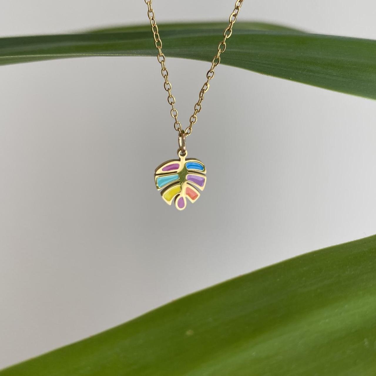 18 Karat Gold Plated Multi Coloured Enamel Tropical - Image 4