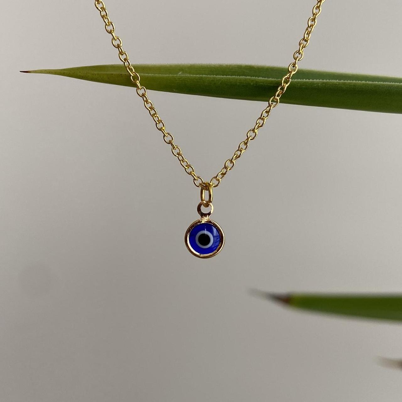 Evil Eye Of Protection Pendant Chain Necklace 18 - Image 2