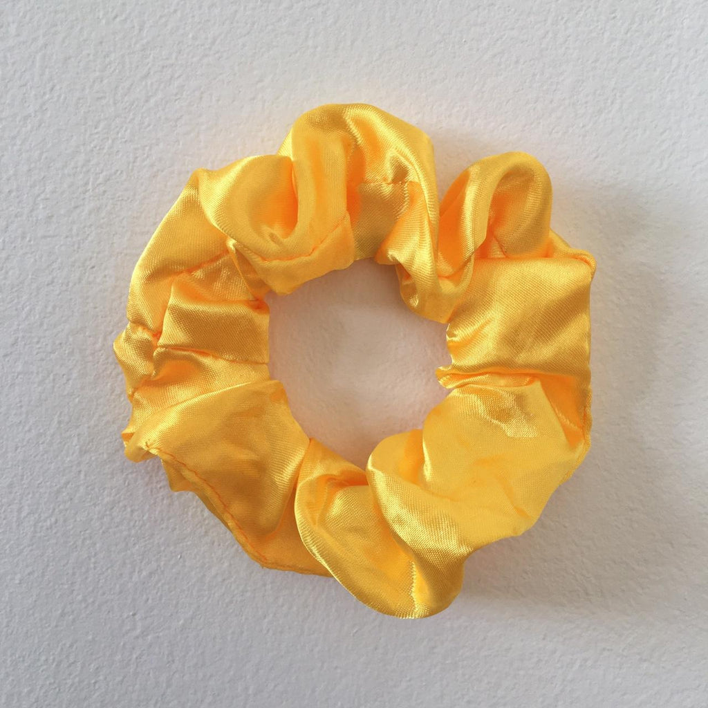 Golden Yellow Satin Scrunchie Instant Buy Enabled
