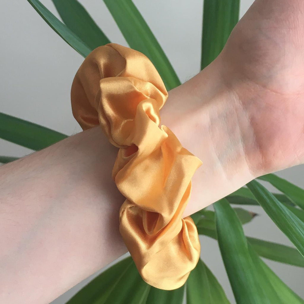 Deep Yellow Gold Satin Scrunchie Instant Buy - Image 2