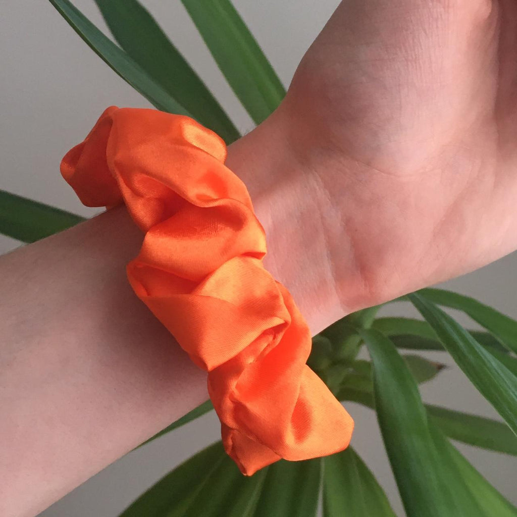 Orange Satin Scrunchie Instant Buy Enabled No - Image 2