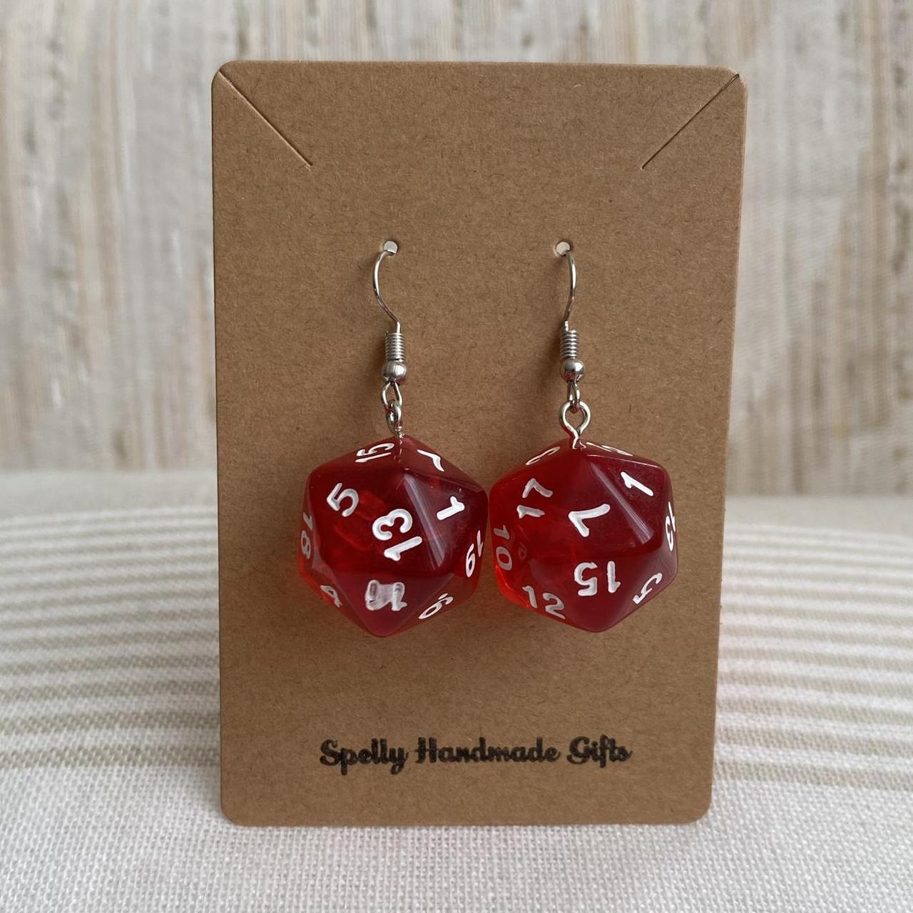 Dd Dungeons And Dragons D20 Red Dice Dangle - Image 3