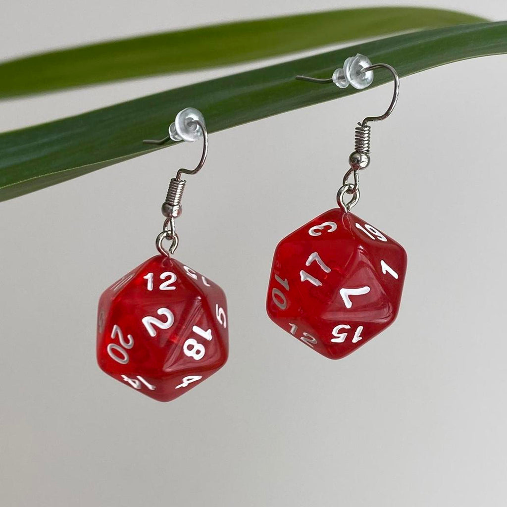 Dd Dungeons And Dragons D20 Red Dice Dangle - Image 4