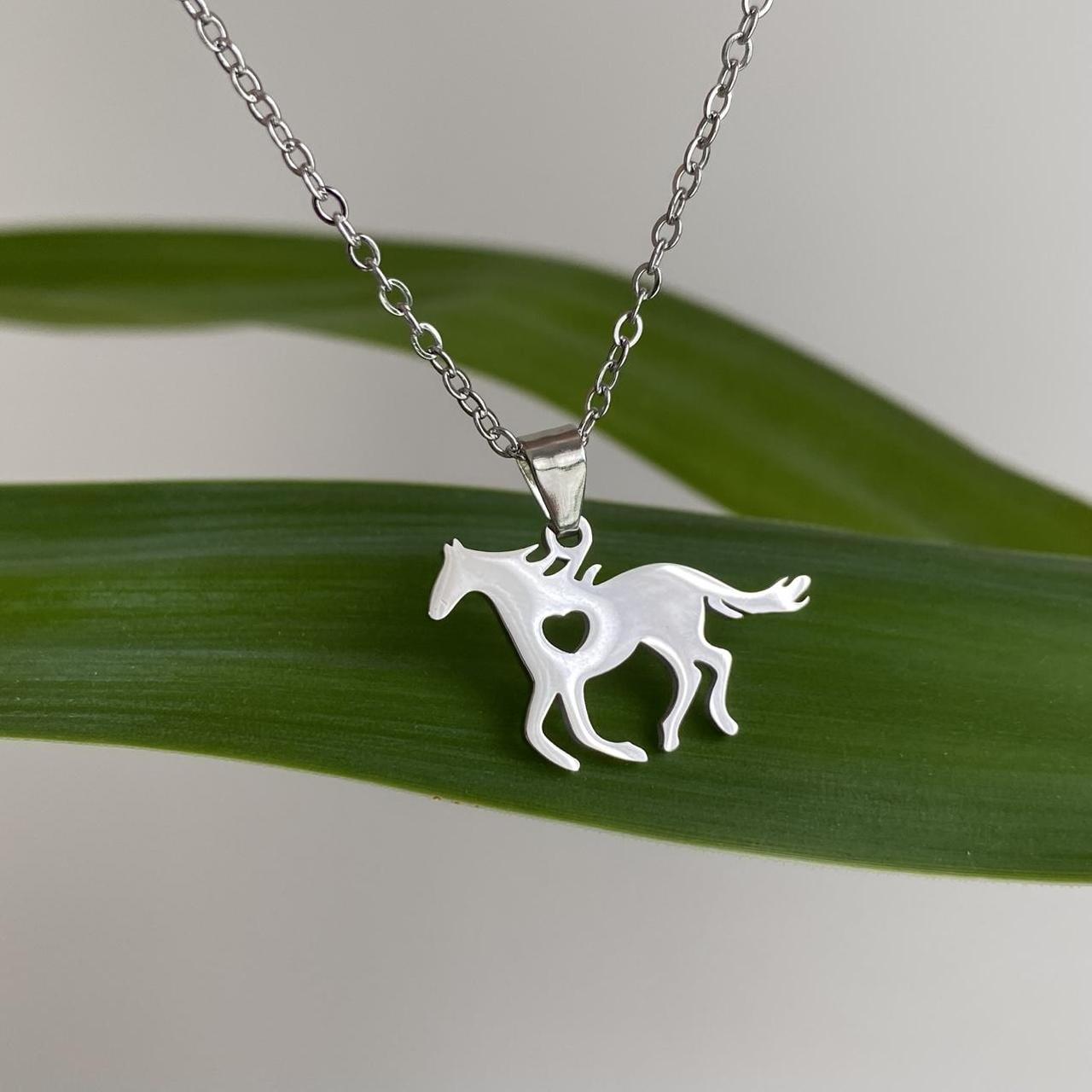 Heart Horse Pendant Chain Necklace Also Available - Image 2