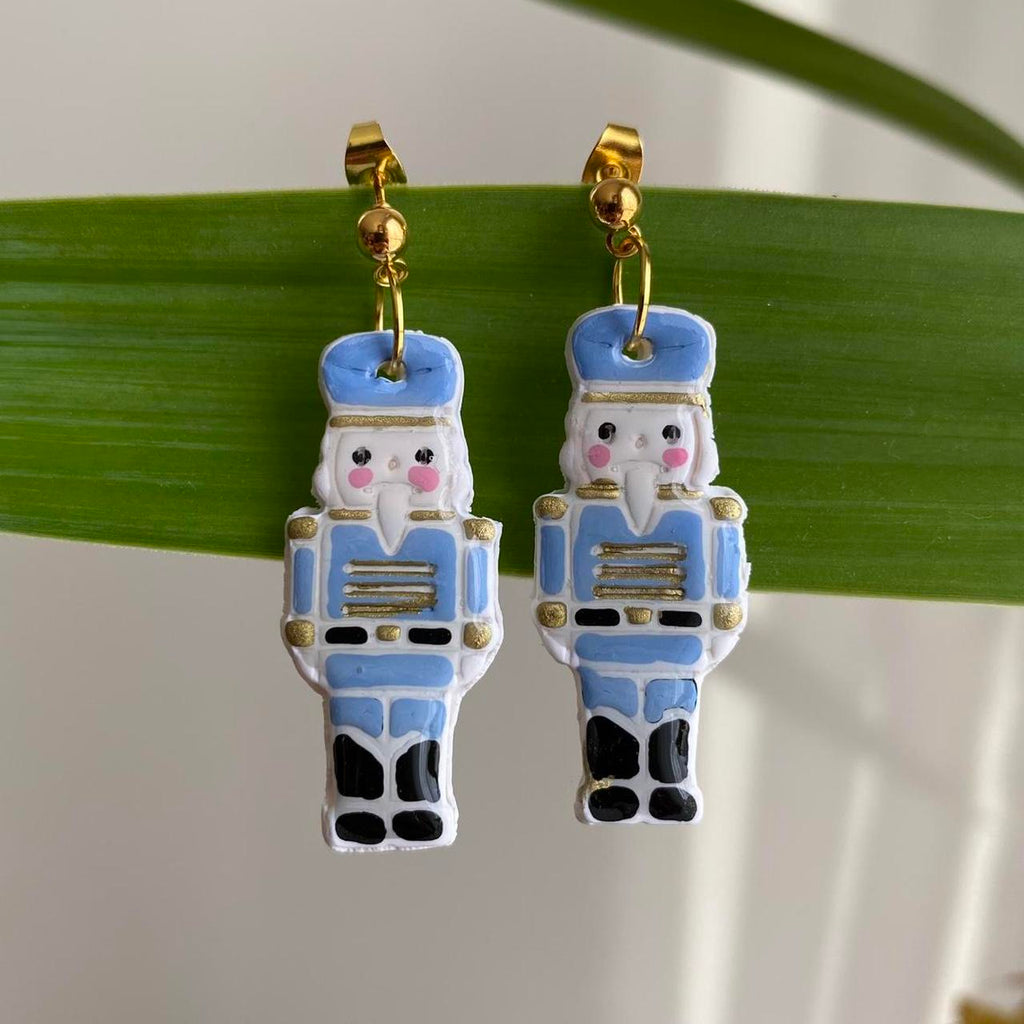 Made To Order Blue Nutcracker Polymer Clay Dangle