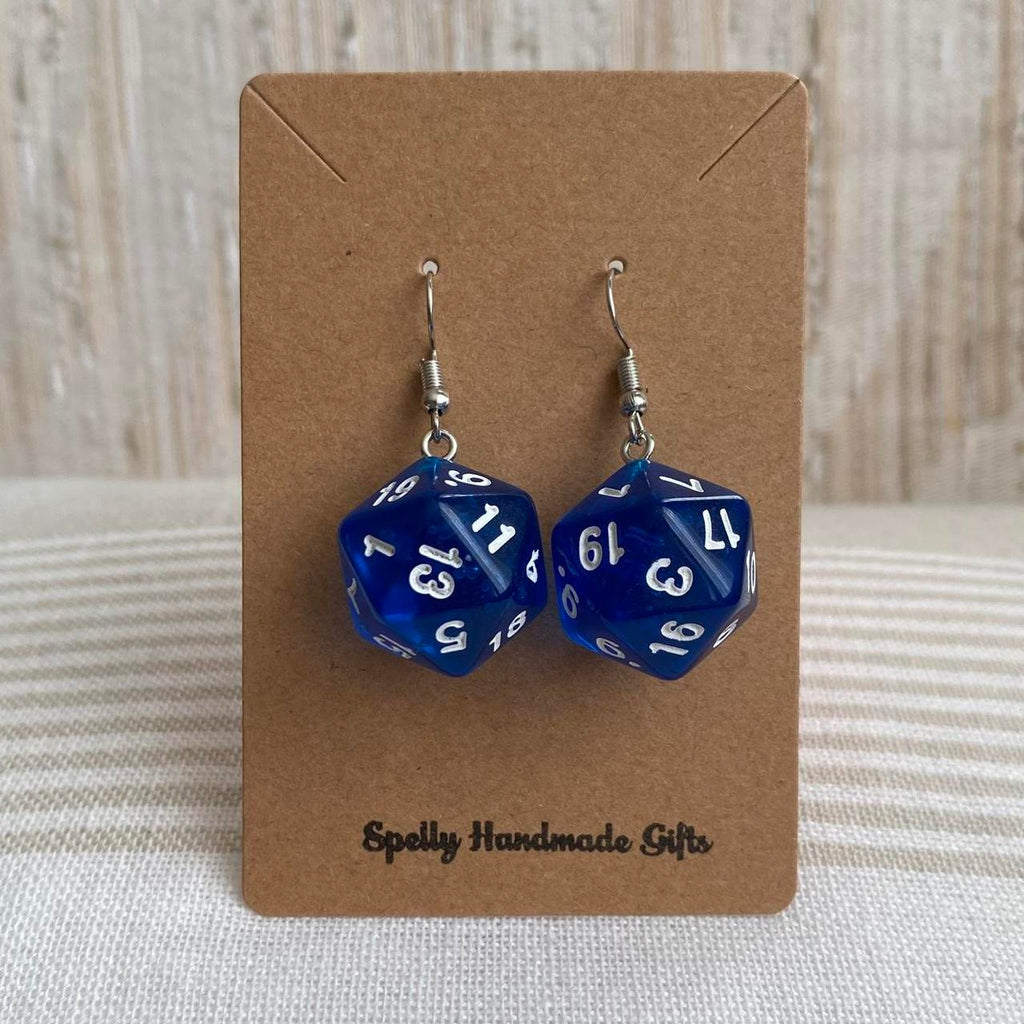 Dd Dungeons And Dragons D20 Blue Dice Dangle - Image 4