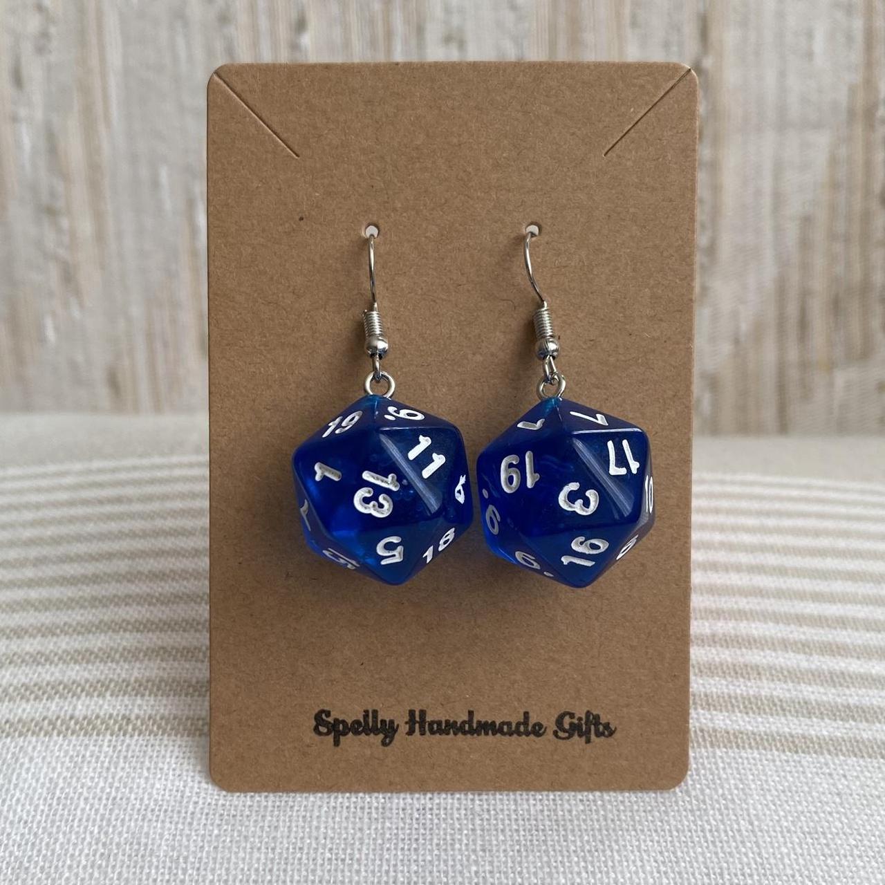Dd Dungeons And Dragons D20 Blue Dice Dangle - Image 4