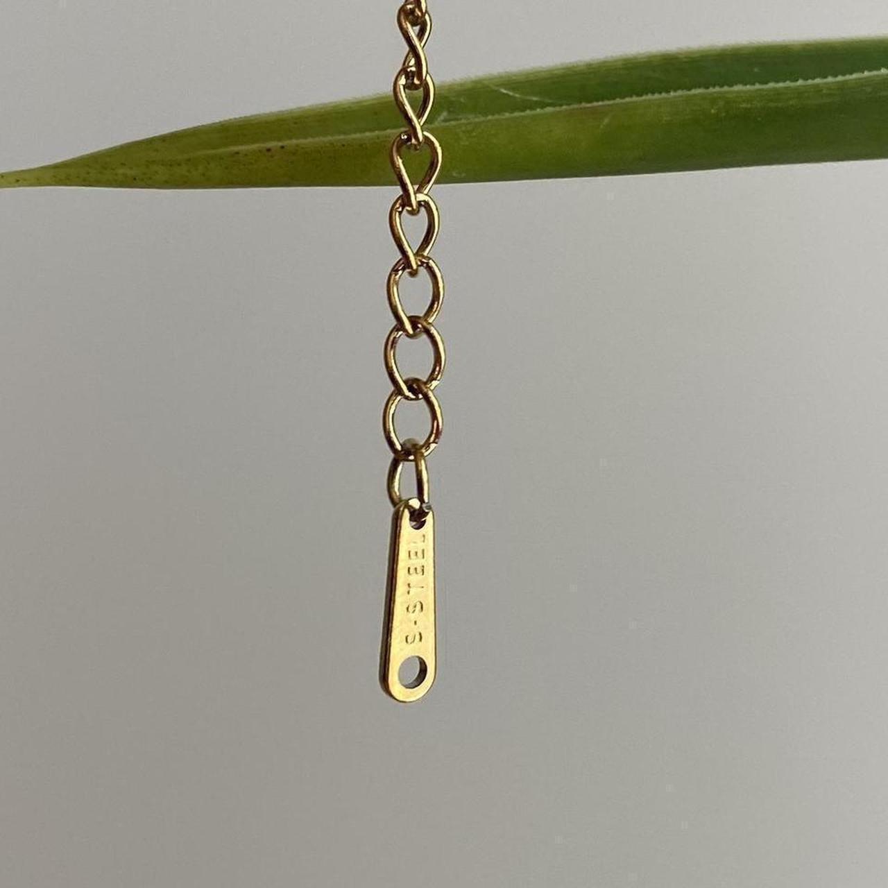 Yellow Sunflower Pendant Chain Necklace With Gold - Image 4