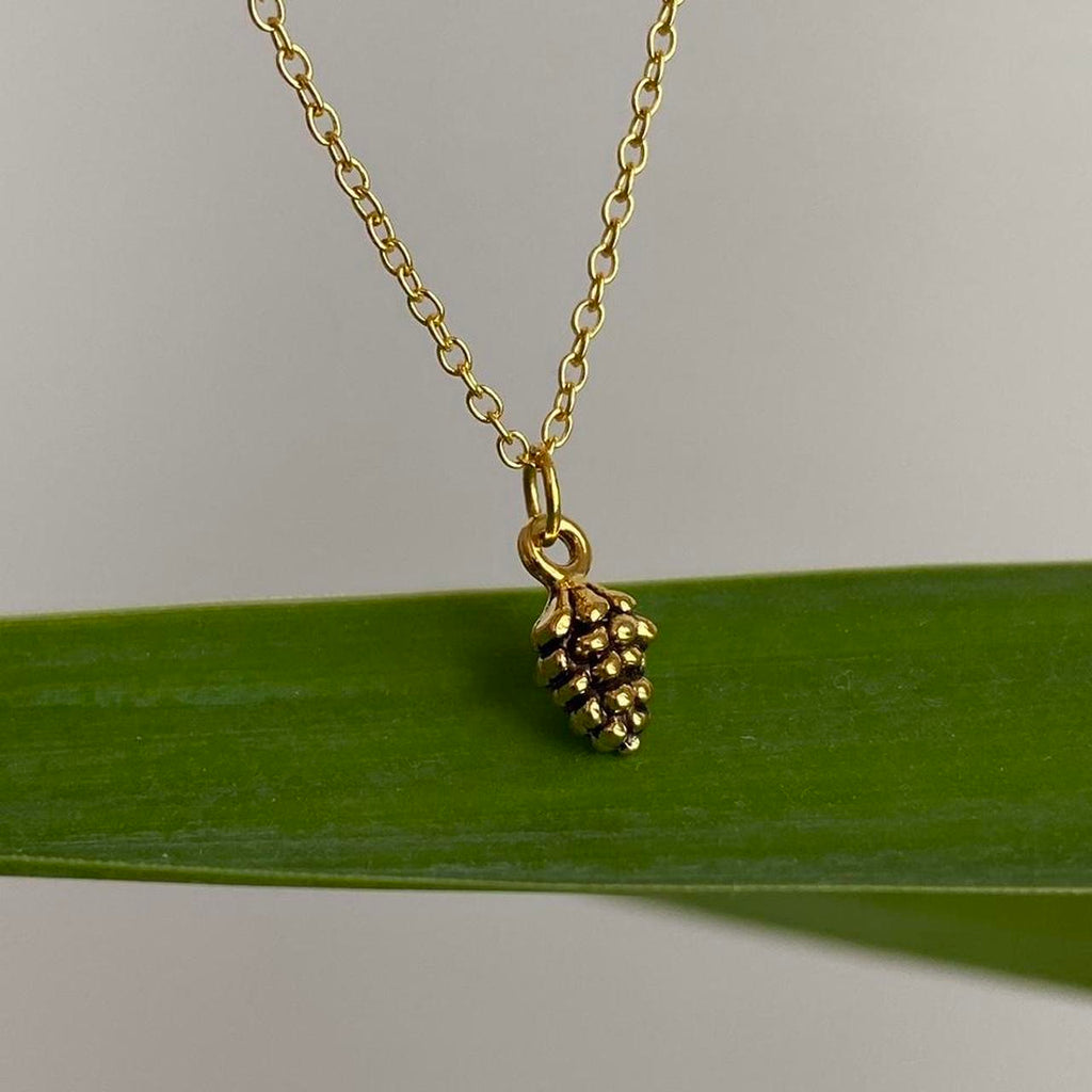 Gold Acorn Pendant Chain Necklace Also Available