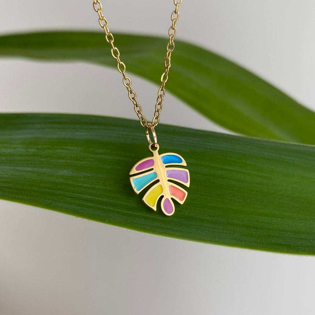18 Karat Gold Plated Multi Coloured Enamel Tropical - Image 6