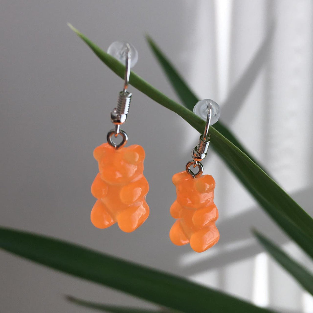 Cute Hand Made Resin Orange Crush Gummy Bear Drop - Image 4