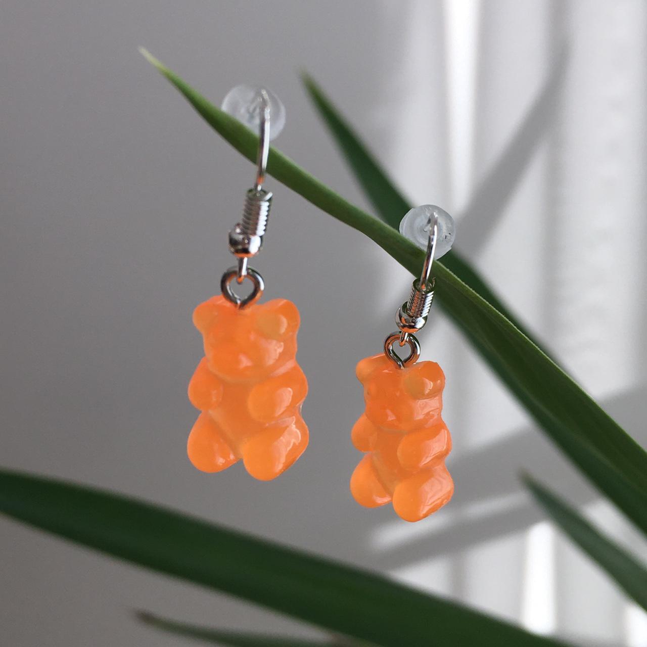 Cute Hand Made Resin Orange Crush Gummy Bear Drop - Image 4