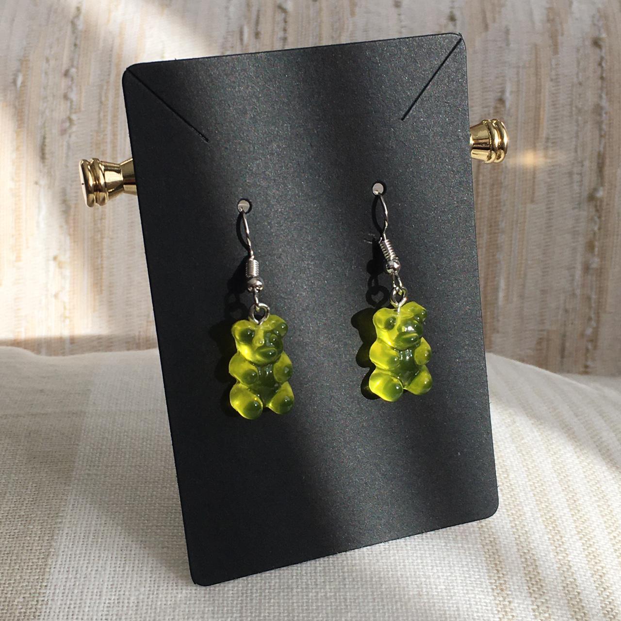 Cute Hand Made Resin Translucent Yellow Gummy Bear - Image 3